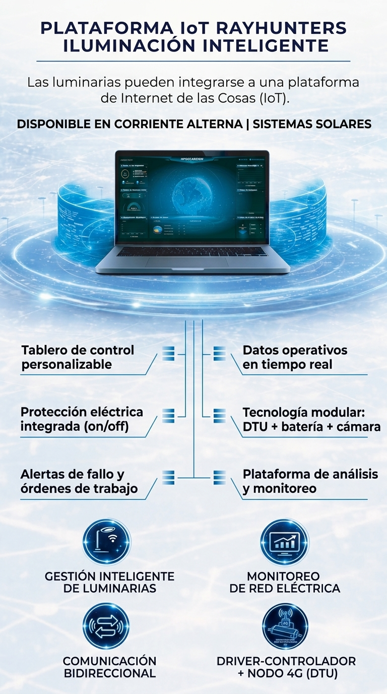 Visualización arquitectónica de la infraestructura RayHunters